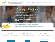Tablet Screenshot of professionalgrowthsystems.com